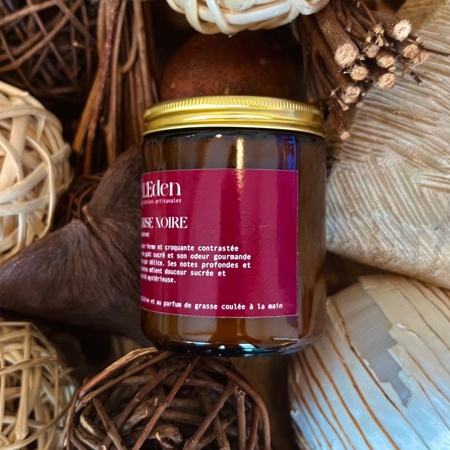 Bougie Cerise Noire Explosive