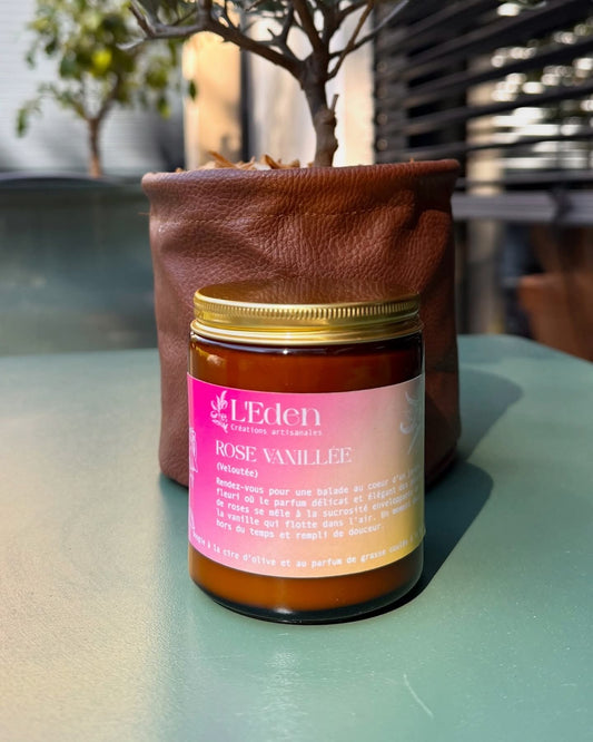 Bougie Rose Vanillé